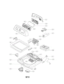 Top Cover Assembly Parts parts for Kenmore Washer 796.31513210 (79631513210, 796 31513210) from AppliancePartsPros.com