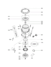 Tub Parts parts for Kenmore Washer 796.31513211 (79631513211, 796 31513211) from AppliancePartsPros.com