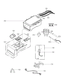Dispenser parts for Kenmore Elite Washer 79641002612 from AppliancePartsPros.com
