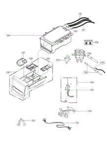 Dispenser parts for Kenmore Elite Washer 79641003611 from AppliancePartsPros.com