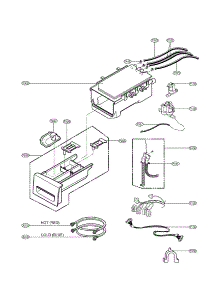 Dispenser Assembly Parts parts for Kenmore Washer 796.41022900 (79641022900, 796 41022900) from AppliancePartsPros.com