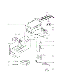 Dispenser Assembly Parts parts for Kenmore Washer 796.41372210 (79641372210, 796 41372210) from AppliancePartsPros.com