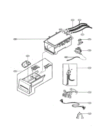 Dispenser parts for Kenmore Washer 796.41373211 (79641373211, 796 41373211) from AppliancePartsPros.com