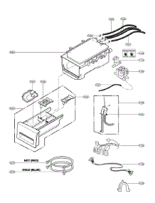 Dispenser Parts parts for Kenmore Washer 796.41549210 (79641549210, 796 41549210) from AppliancePartsPros.com