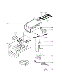 Dispenser Assembly Parts parts for Kenmore Washer 796.41583411 (79641583411, 796 41583411) from AppliancePartsPros.com