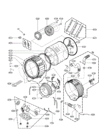 Drum Parts parts for Kenmore Washer 796.41682610 (79641682610, 796 41682610) from AppliancePartsPros.com