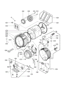 Drum Parts parts for Kenmore Washer 796.41683610 (79641683610, 796 41683610) from AppliancePartsPros.com