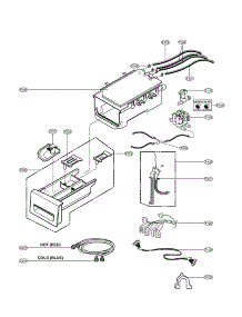 Cabinet And Door Assembly Parts parts for Kenmore Washer 796.41722010 (79641722010, 796 41722010) from AppliancePartsPros.com