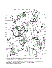 Drum And Tub Assembly Parts parts for Kenmore Washer 796.41728900 (79641728900, 796 41728900) from AppliancePartsPros.com