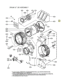 Drum & Tub Assy parts for Kenmore Elite Washer 79641783710 from AppliancePartsPros.com