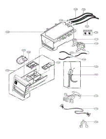 Dispenser Parts parts for Kenmore Washer 796.41783810 (79641783810, 796 41783810) from AppliancePartsPros.com
