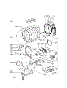 Drum And Motor Assembly Parts parts for Kenmore Dryer 796.69272000 (79669272000, 796 69272000) from AppliancePartsPros.com