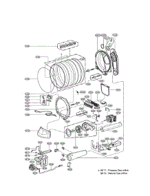 Drum & Motor Assy: Gas Type parts for Kenmore Dryer 796.79272000 (79679272000, 796 79272000) from AppliancePartsPros.com