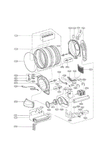 Drum And Motor Assembly Part parts for Kenmore Dryer 796.81549110 (79681549110, 796 81549110) from AppliancePartsPros.com