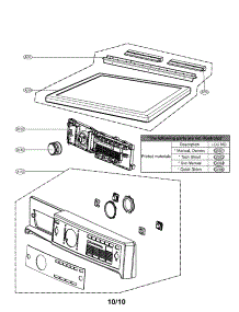 Control Panel And Plate Assembly Parts parts for Kenmore Dryer 796.81728010 (79681728010, 796 81728010) from AppliancePartsPros.com