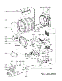 Drum Parts parts for Kenmore Dryer 796.91542210 (79691542210, 796 91542210) from AppliancePartsPros.com