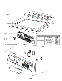 Control Panel And Plate Assembly Parts parts for Kenmore Dryer 796.91549110 (79691549110, 796 91549110) from AppliancePartsPros.com