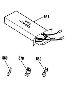 Wire Harnesses parts for Kenmore Wall Oven 911.3042590 (9113042590, 911 3042590) from AppliancePartsPros.com