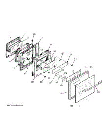 Door parts for Kenmore Wall Oven 911.30464201 (91130464201, 911 30464201) from AppliancePartsPros.com