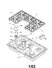Maintop parts for Kenmore Cooktop 911.33213101 (91133213101, 911 33213101) from AppliancePartsPros.com