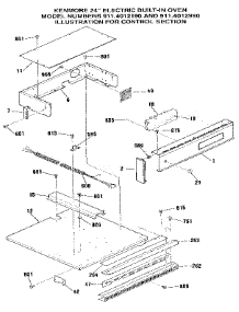 Control Section parts for Kenmore Wall Oven 911.4012190 (9114012190, 911 4012190) from AppliancePartsPros.com