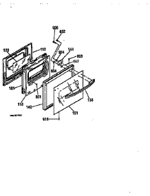 Lower Door Section parts for Kenmore Wall Oven 911.41369791 (91141369791, 911 41369791) from AppliancePartsPros.com