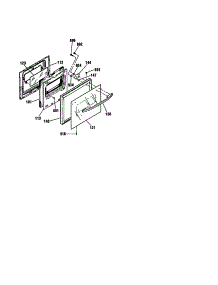 Lower Door parts for Kenmore Wall Oven 911.4138990 (9114138990, 911 4138990) from AppliancePartsPros.com