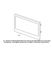 Microwave Door parts for Kenmore Wall Oven 911.41489890 (91141489890, 911 41489890) from AppliancePartsPros.com