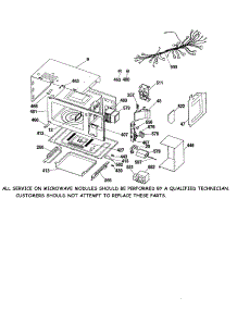 Microwave Body parts for Kenmore Wall Oven 911.41489992 (91141489992, 911 41489992) from AppliancePartsPros.com