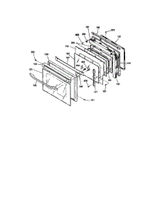 Door parts for Kenmore Wall Oven 911.41885890 (91141885890, 911 41885890) from AppliancePartsPros.com