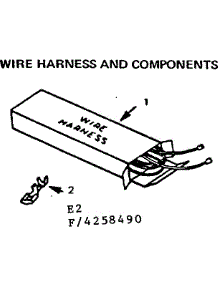 Wire Harness And Components parts for Kenmore Wall Oven 911.4258490 (9114258490, 911 4258490) from AppliancePartsPros.com