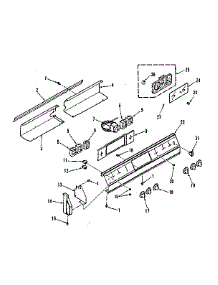 Control Section parts for Kenmore Range 911.4548611 (9114548611, 911 4548611) from AppliancePartsPros.com