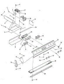Control Section parts for Kenmore Range 911.4558816 (9114558816, 911 4558816) from AppliancePartsPros.com