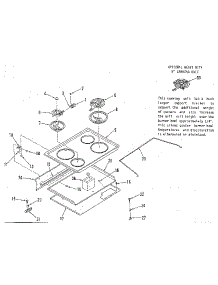 Main Top Section parts for Kenmore Range 911.4558819 (9114558819, 911 4558819) from AppliancePartsPros.com