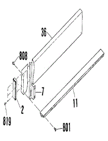 Opt 4" Backsplash 8059091 parts for Kenmore Range 911.4632090 (9114632090, 911 4632090) from AppliancePartsPros.com
