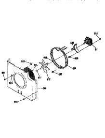 Fan Section parts for Kenmore Wall Oven 911.4703993 (9114703993, 911 4703993) from AppliancePartsPros.com