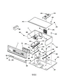 Control Panel parts for Kenmore Wall Oven 911.47644100 (91147644100, 911 47644100) from AppliancePartsPros.com