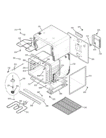 Lower Body parts for Kenmore Wall Oven 911.47742201 (91147742201, 911 47742201) from AppliancePartsPros.com