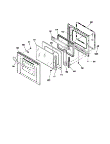 Upper And Lower Door parts for Kenmore Wall Oven 911.47799200 (91147799200, 911 47799200) from AppliancePartsPros.com
