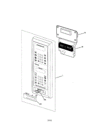Microwave Control Panel parts for Kenmore Wall Oven 911.47799202 (91147799202, 911 47799202) from AppliancePartsPros.com