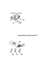 Door Lock / Wire Harness / Components parts for Kenmore Wall Oven 911.47812200 (91147812200, 911 47812200) from AppliancePartsPros.com
