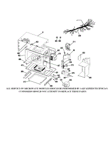 Microwave Body parts for Kenmore Wall Oven 911.47819200 (91147819200, 911 47819200) from AppliancePartsPros.com