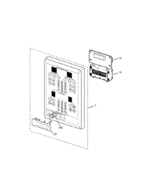 Microwave Control Panel parts for Kenmore Wall Oven 911.47819202 (91147819202, 911 47819202) from AppliancePartsPros.com