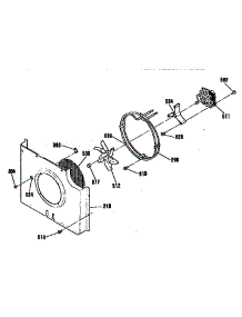 Fan Section parts for Kenmore Wall Oven 911.4803992 (9114803992, 911 4803992) from AppliancePartsPros.com