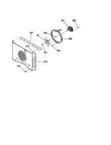 Convection Fan parts for Kenmore Wall Oven 911.49004992 (91149004992, 911 49004992) from AppliancePartsPros.com