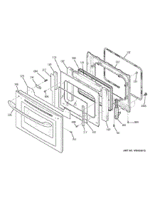 Stainless Steel Door parts for Kenmore Wall Oven 911.49042200 (91149042200, 911 49042200) from AppliancePartsPros.com