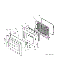 Door parts for Kenmore Wall Oven 911.49222300 (91149222300, 911 49222300) from AppliancePartsPros.com