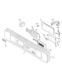 Control Panel parts for Kenmore Wall Oven 911.49233300 (91149233300, 911 49233300) from AppliancePartsPros.com