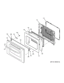 Upper Oven Door parts for Kenmore Wall Oven 911.49239300 (91149239300, 911 49239300) from AppliancePartsPros.com