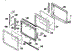 Microwave Door Section